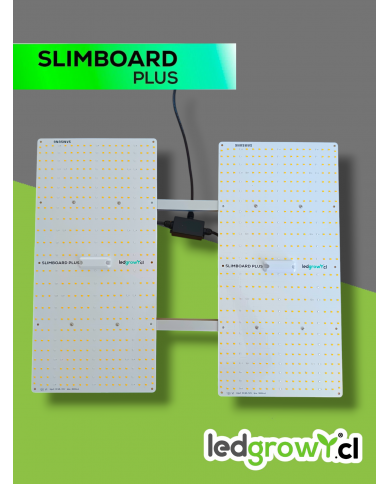 Slimboard LED cultivo indoor 240W espectro completo LED y alta eficiencia PPFD LedGrow Chile