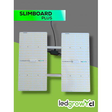Slimboard LED cultivo indoor 240W espectro completo LED y alta eficiencia PPFD LedGrow Chile