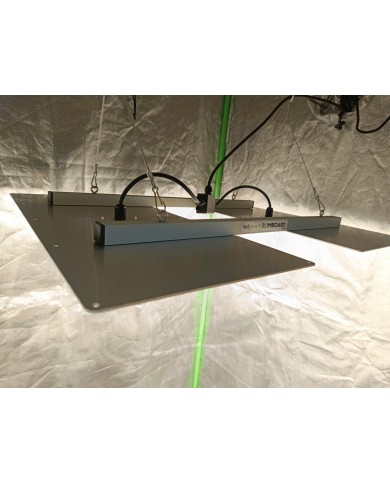 Slimboard LED cultivo indoor 240W espectro completo LED y alta eficiencia PPFD LedGrow Chile