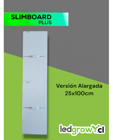 Slimboard LED cultivo indoor 240W con espectro completo LED y eficiencia fotónica µmol/J para cultivo eficiente con PPFD óptimo