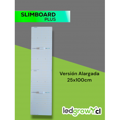 Slimboard LED cultivo indoor 240W con espectro completo LED y eficiencia fotónica µmol/J para cultivo eficiente con PPFD óptimo